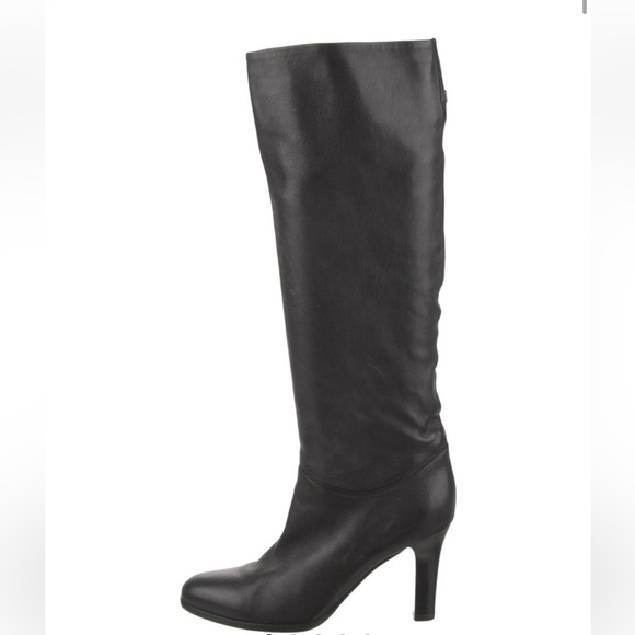 Jimmy Choo Black Leather Boots - Picture 1 of 5
